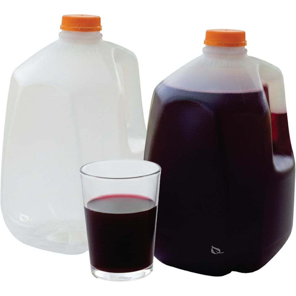 Meal Prep Juice Bottles - 128 oz Gallon Size Plastic Juice
