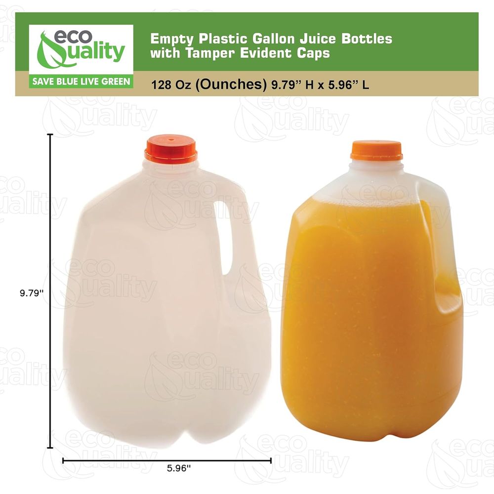 128 oz Gallon Size Plastic Jui - مراجعة Meal Prep Juice Bottles وسعره