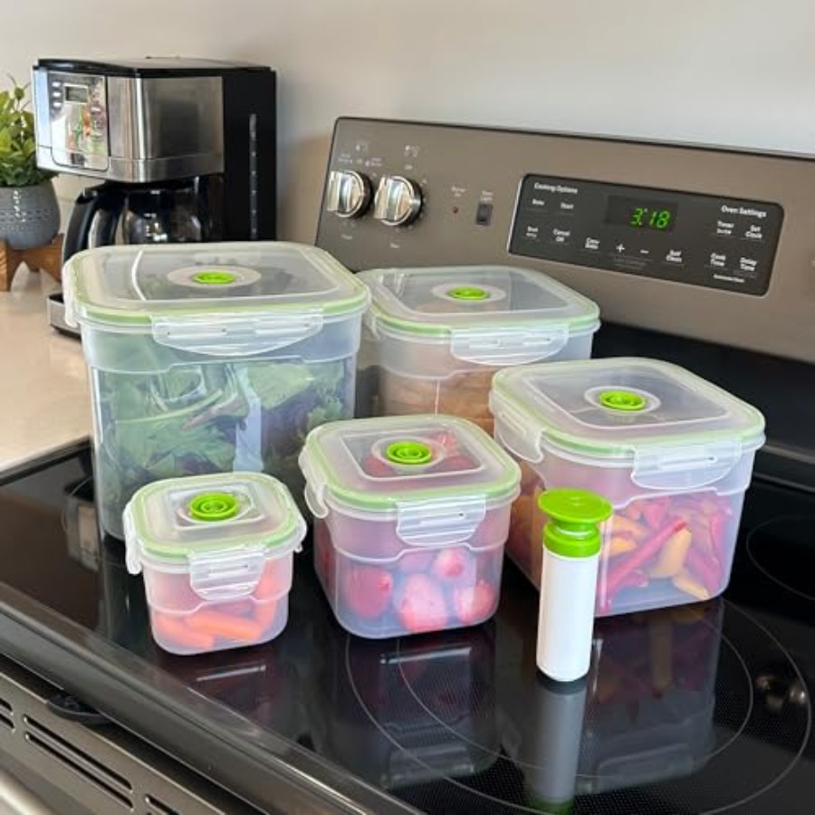 Vacuum Seal Food Storage Conta - مراجعة Meal Prep Vacuum Seal وسعره