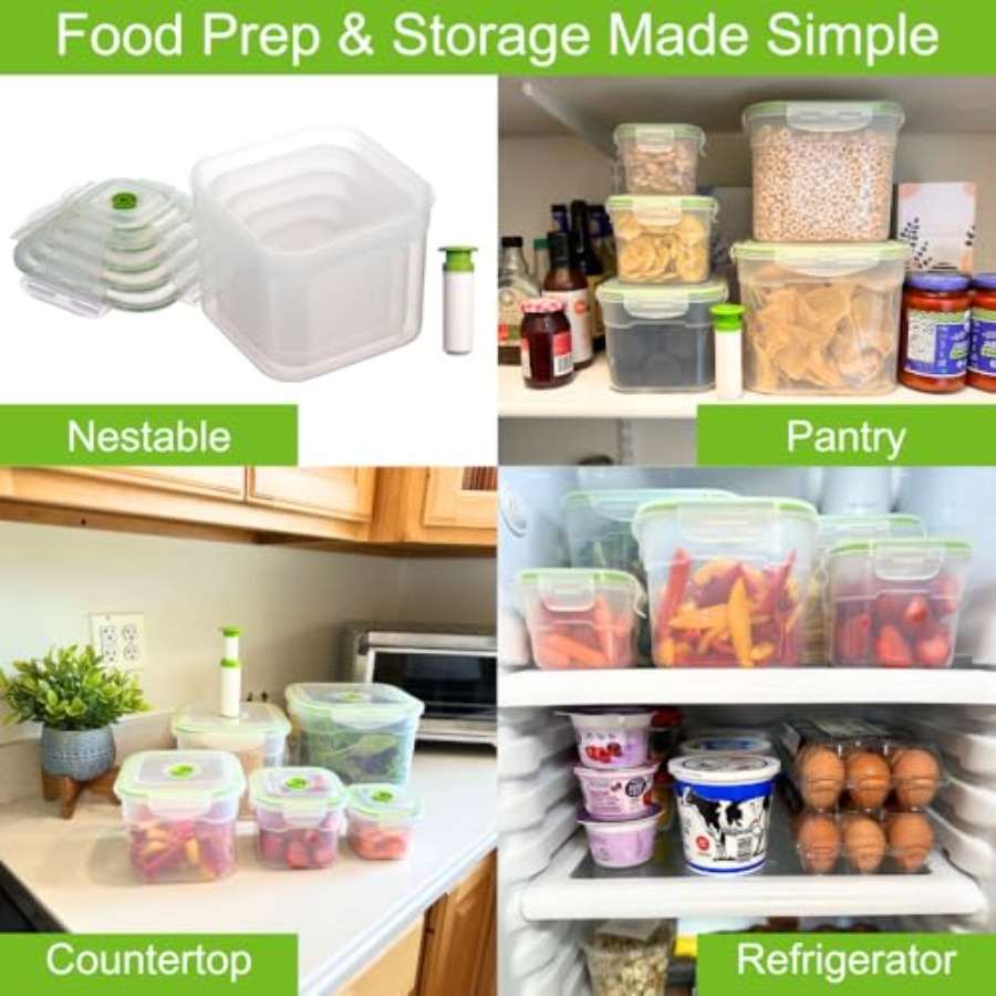 Vacuum Seal Food Storage Conta - مراجعة Meal Prep Vacuum Seal وسعره