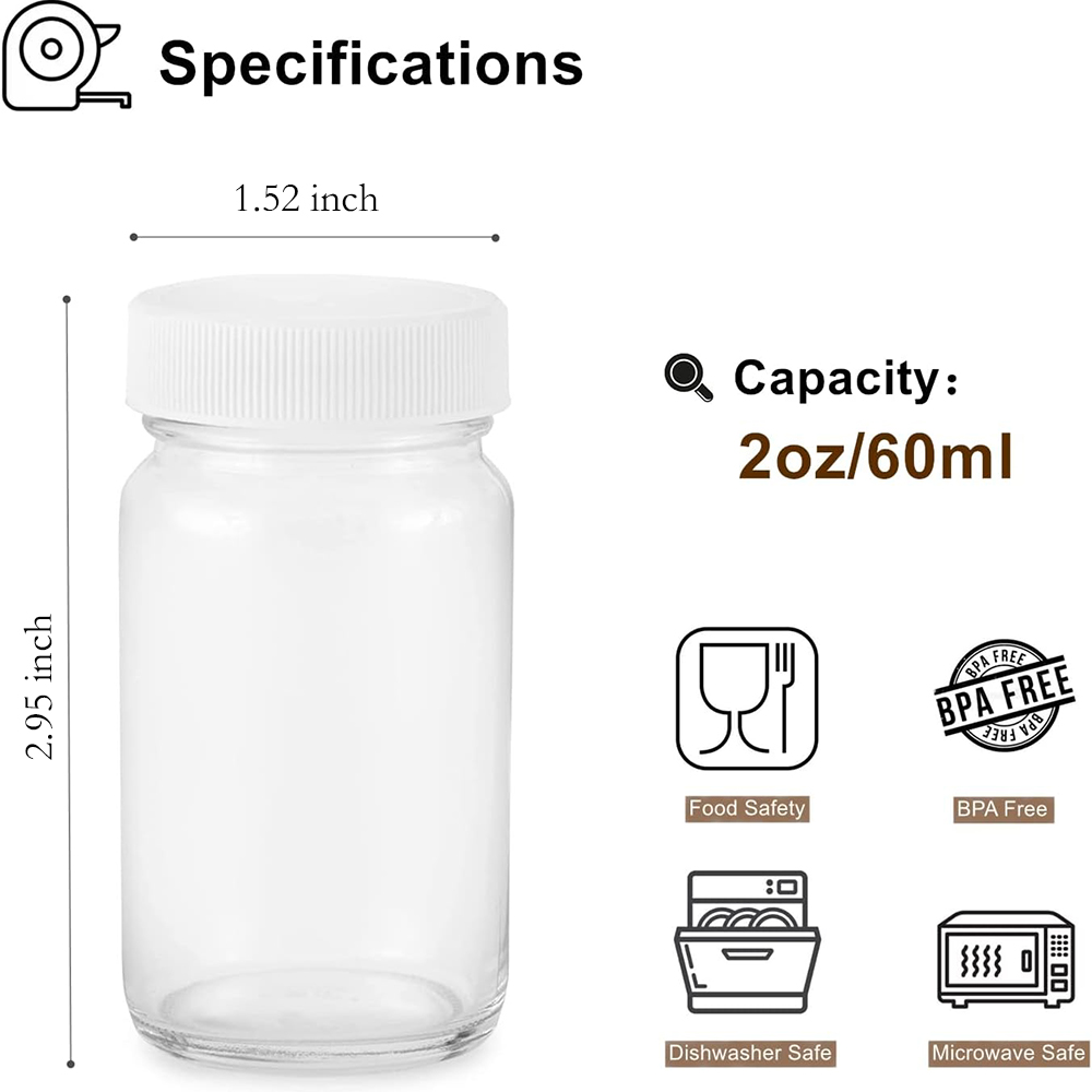 Juice Bottles, 2oz Glass Bottl - مراجعة Meal Prep Juice Bottles وسعره