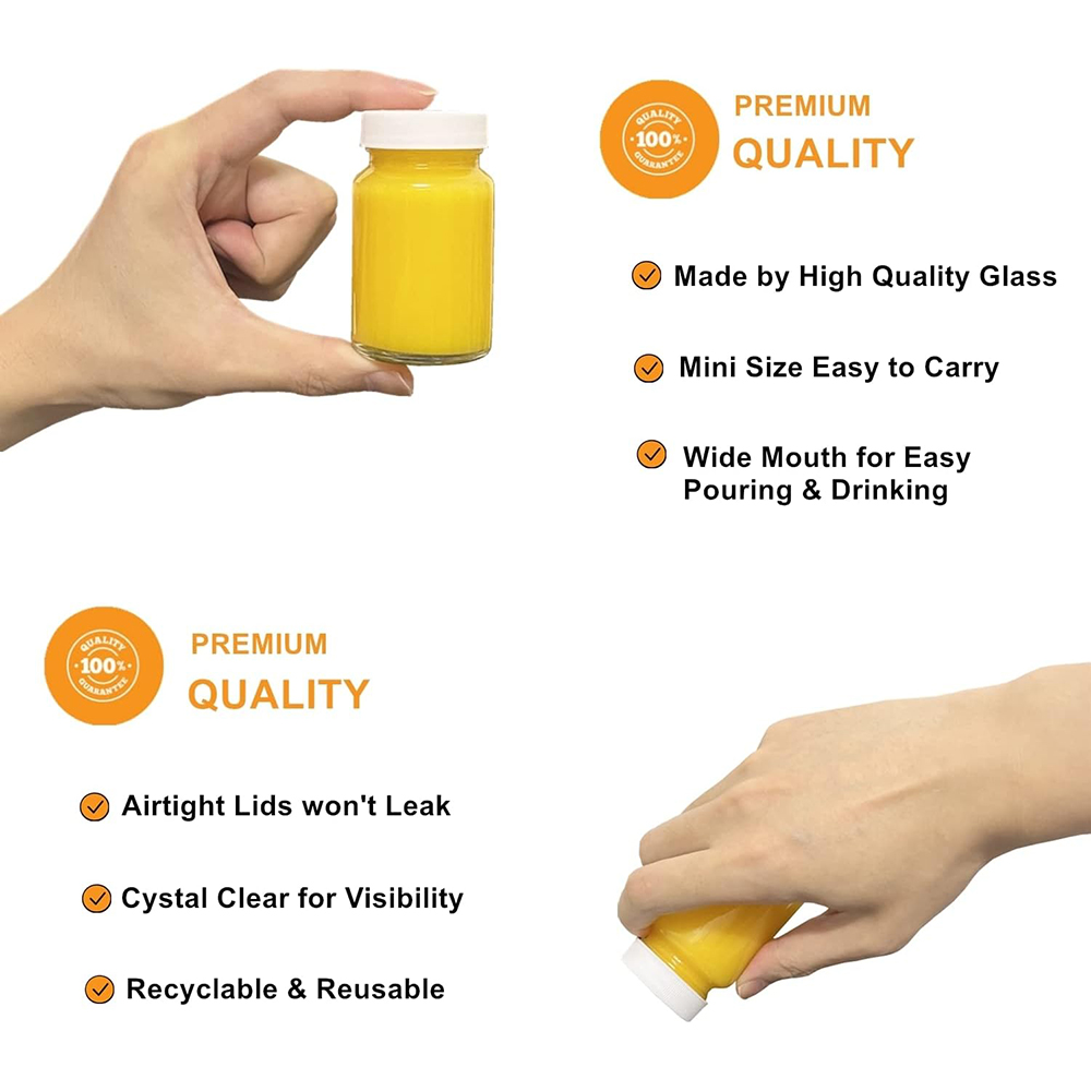 Juice Bottles, 2oz Glass Bottl - مراجعة Meal Prep Juice Bottles وسعره