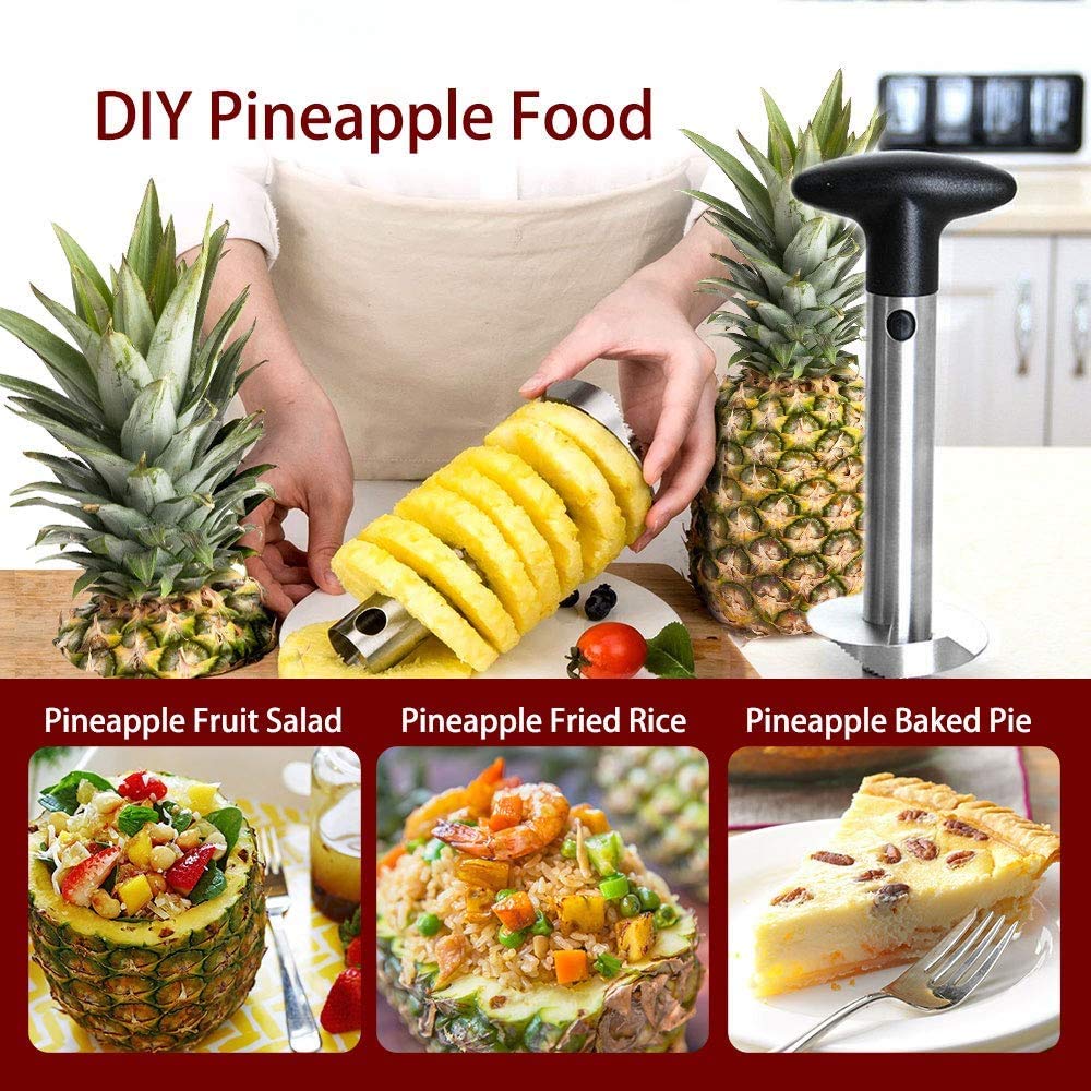 Heavy Duty Pineapple Cutter An - مراجعة Pineapple Corer Slicer وسعره