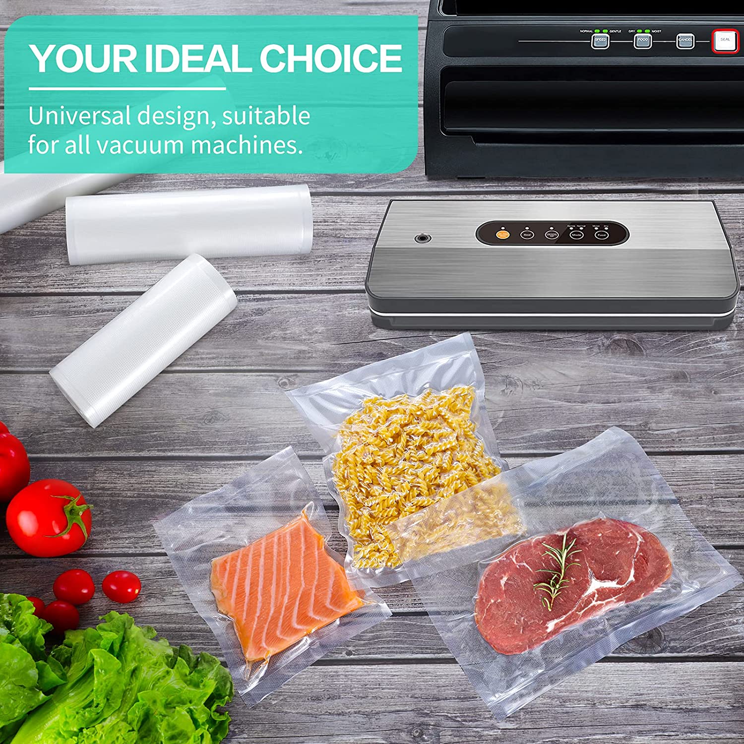 Kitchen Bags For Vacuum Food V - مراجعة Meal Prep Vacuum Seal وسعره