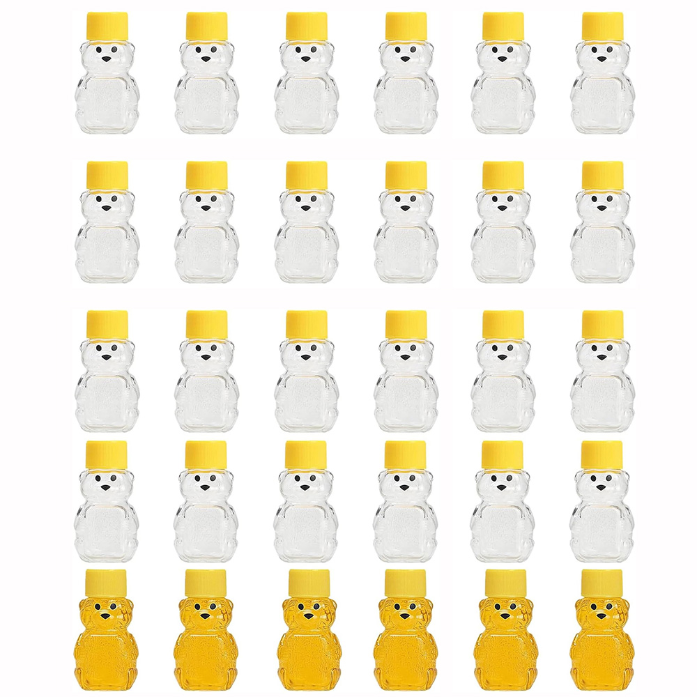 24 PCS 2 oz Plastic Honey Bear - مراجعة Meal Prep Juice Bottles وسعره