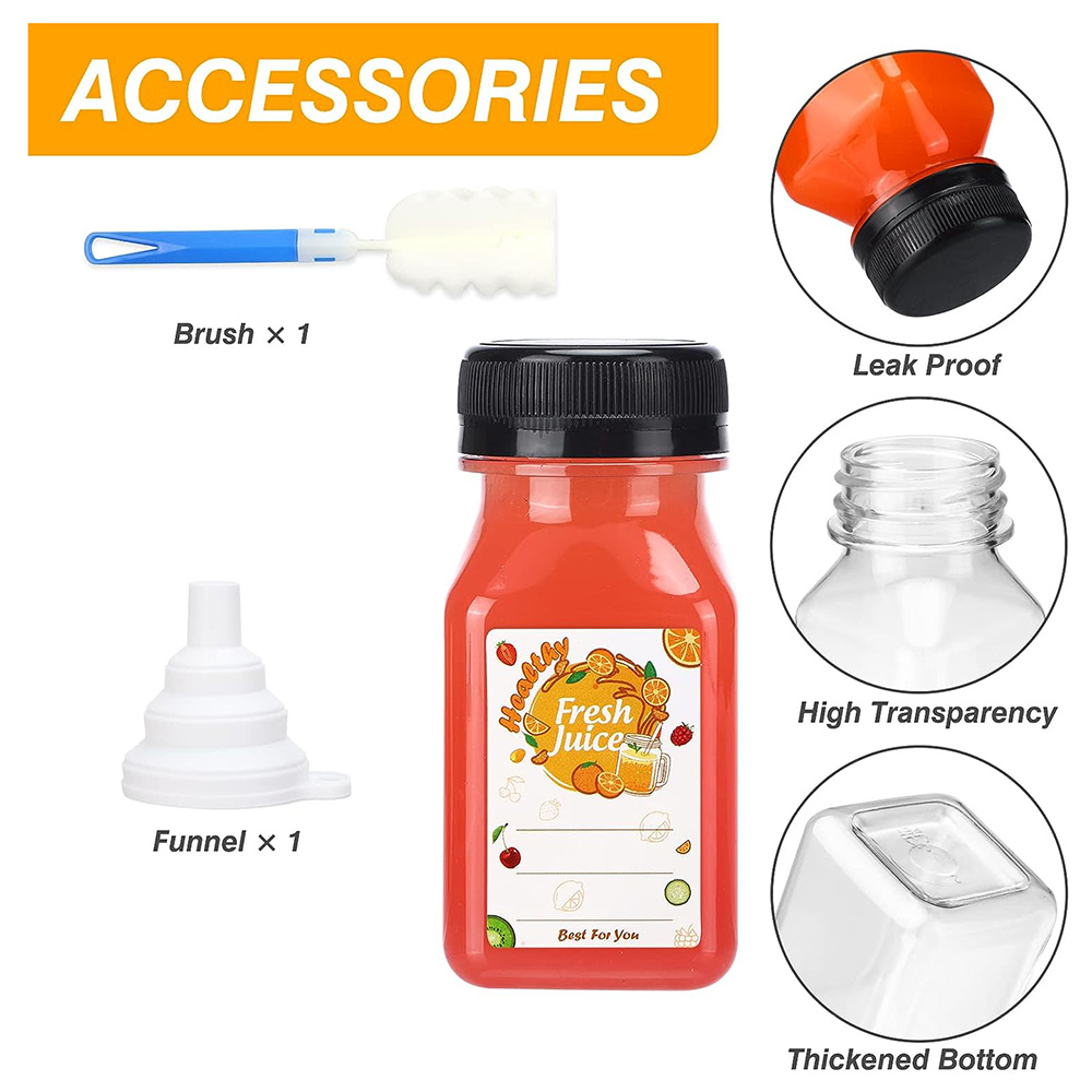 4oz Plastic Juice Bottles with - مراجعة Meal Prep Juice Bottles وسعره