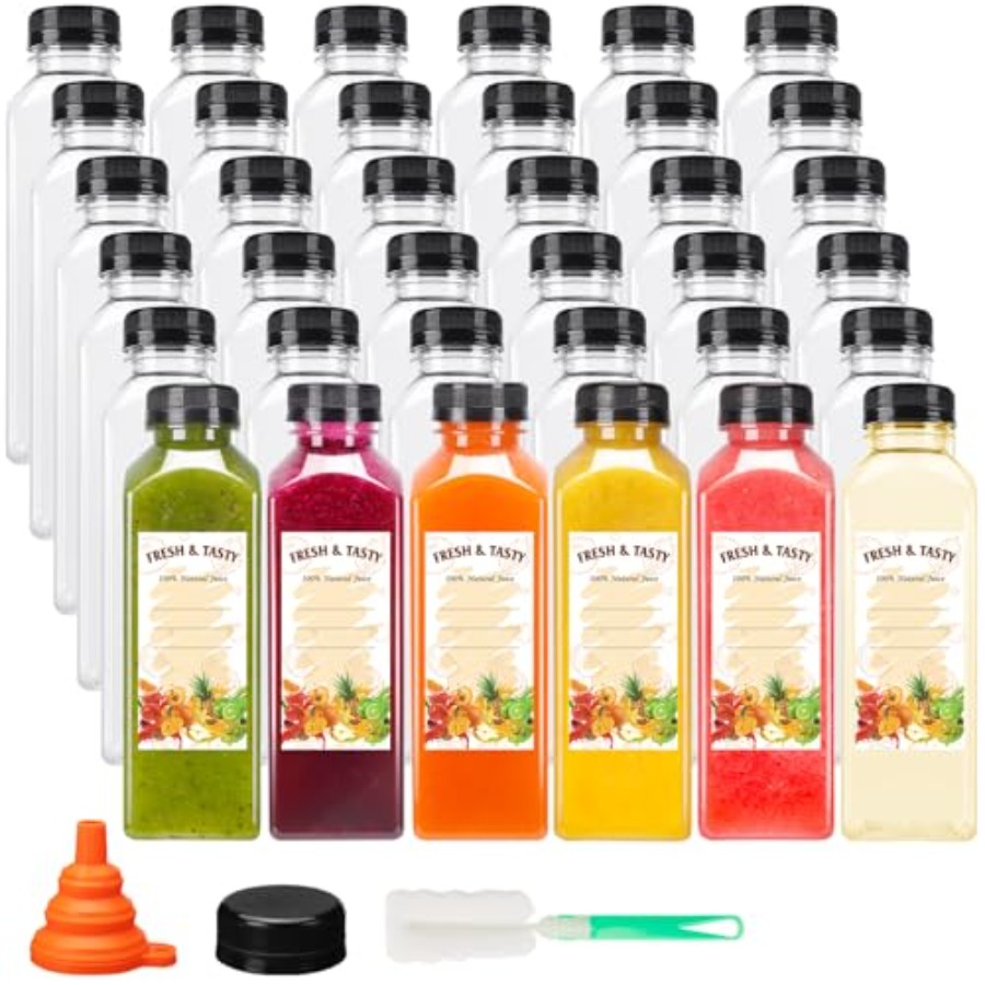 202636pcs 16oz Empty Plastic J - مراجعة Meal Prep Juice Bottles وسعره