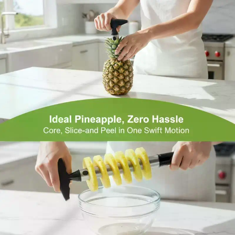 Stainless Steel Pineapple Core - مراجعة Pineapple Corer Slicer وسعره