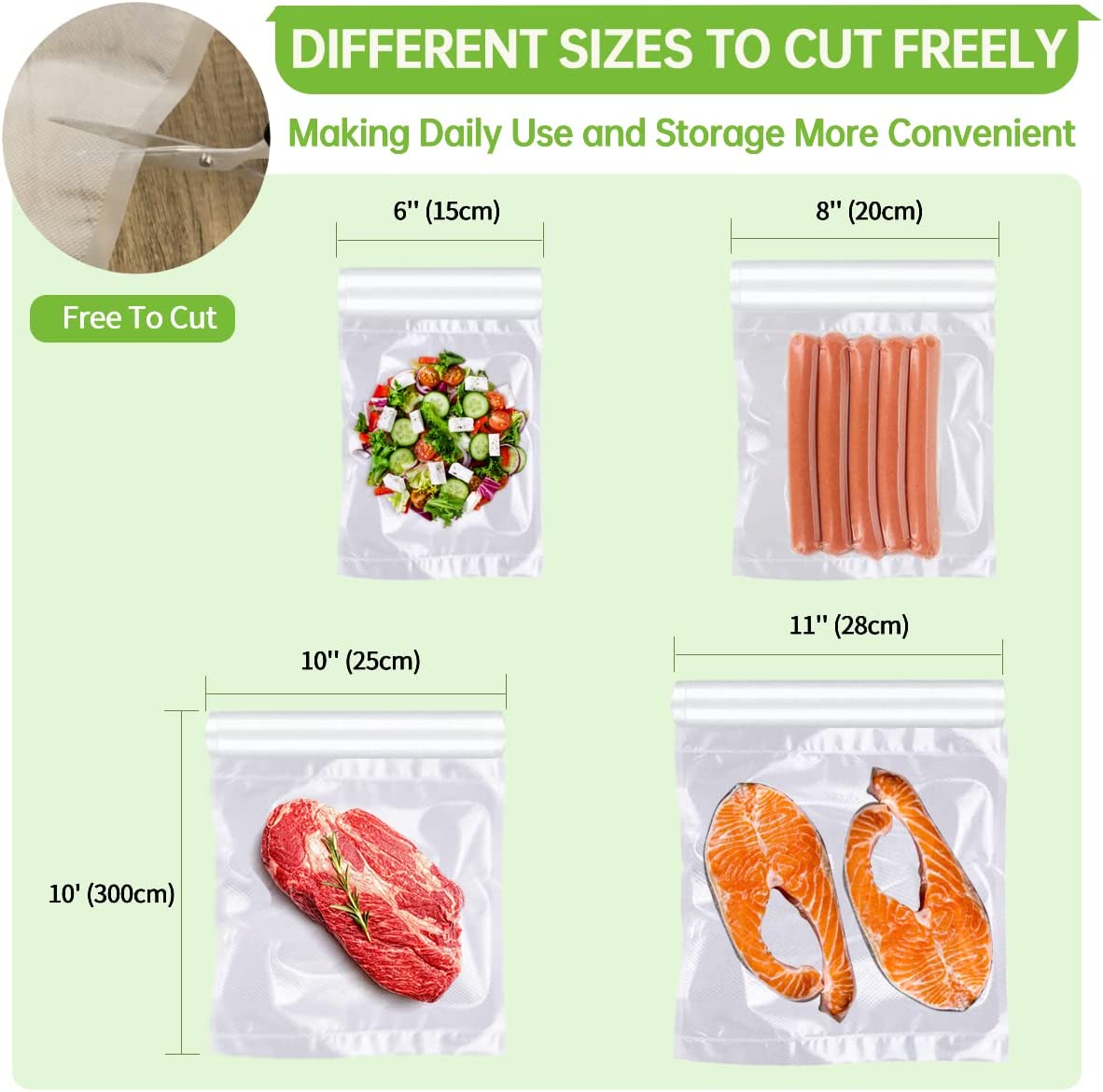 500cm/Rolls Food Vacuum Bags f - مراجعة Meal Prep Vacuum Seal وسعره