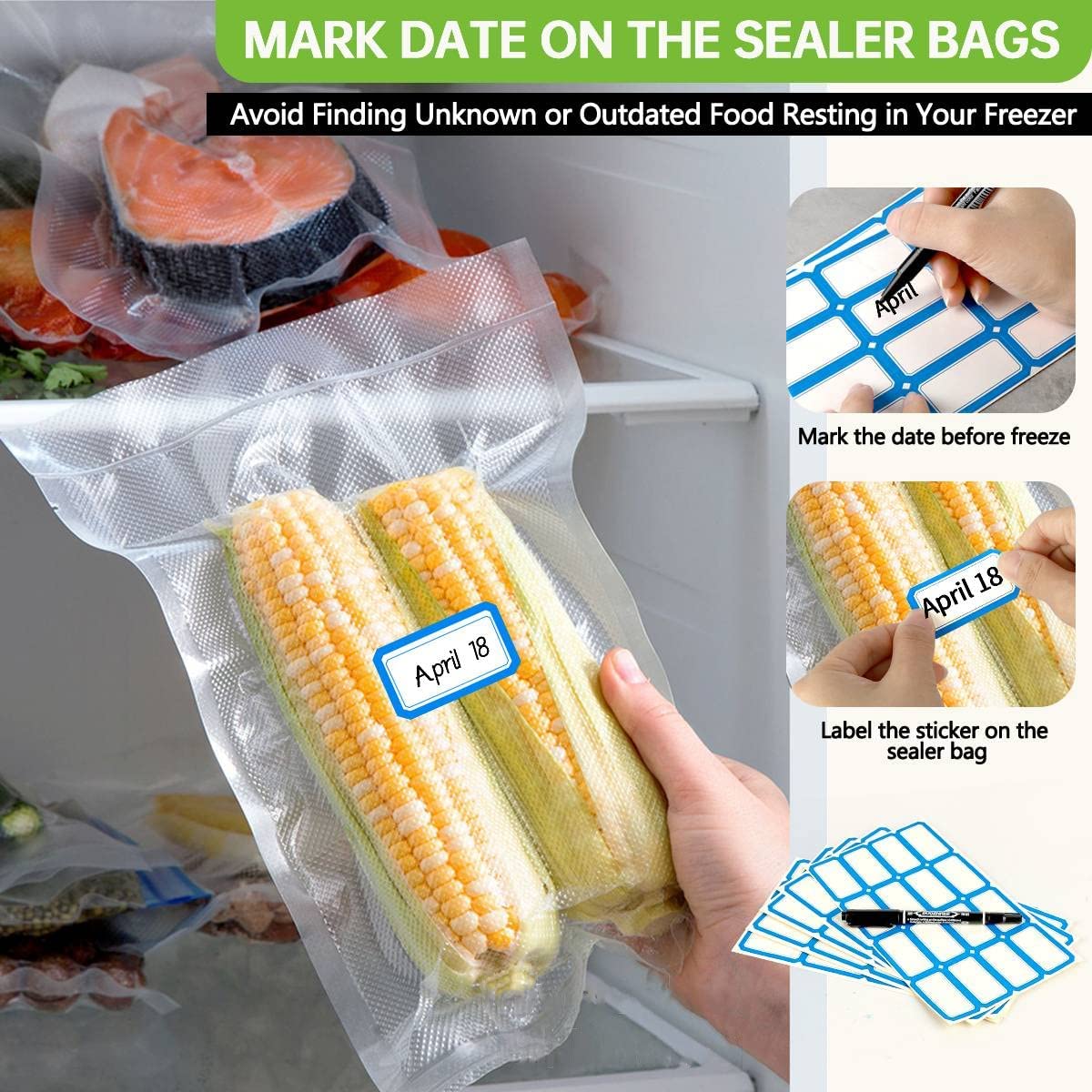 500cm/Rolls Food Vacuum Bags f - مراجعة Meal Prep Vacuum Seal وسعره