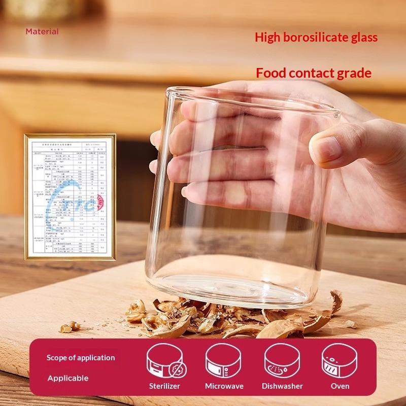 1Pc 240/400ML Glass Food Stora - مراجعة Meal Prep Juice Bottles وسعره