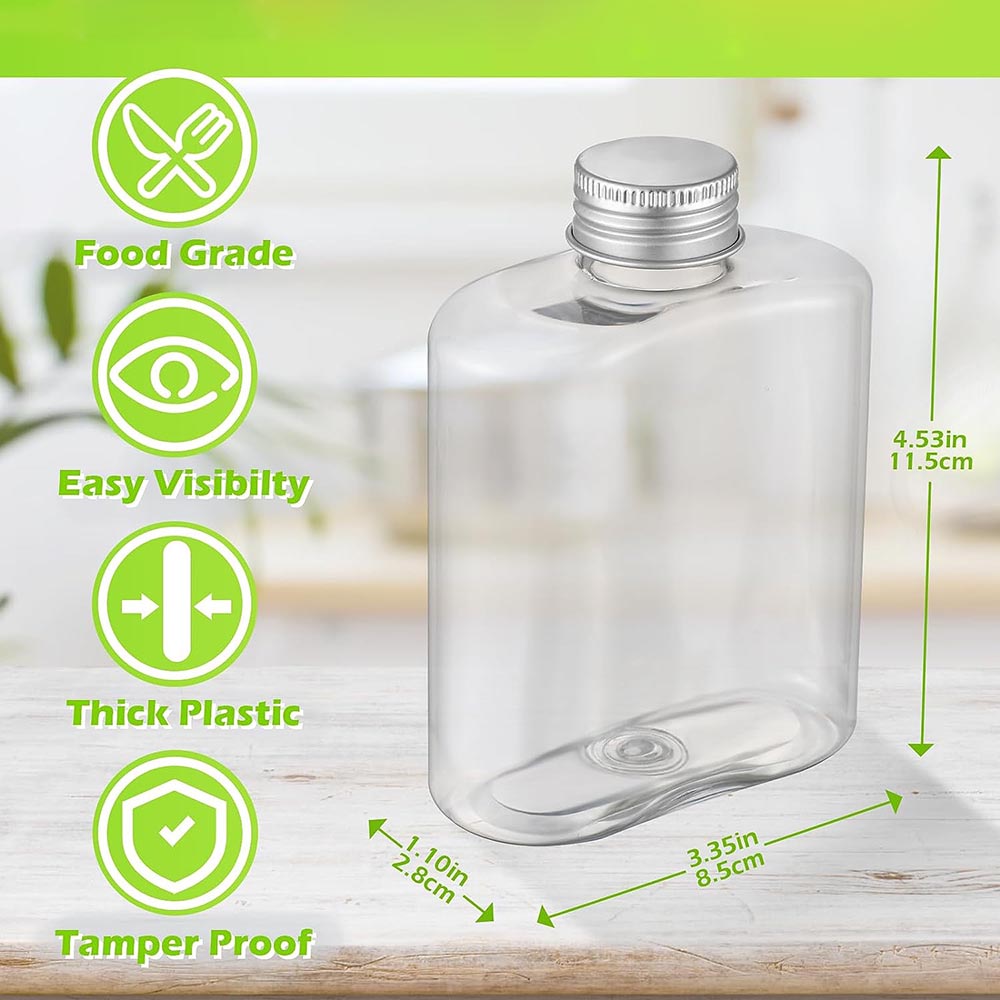 12 Pack Plastic Bottles with C - مراجعة Meal Prep Juice Bottles وسعره