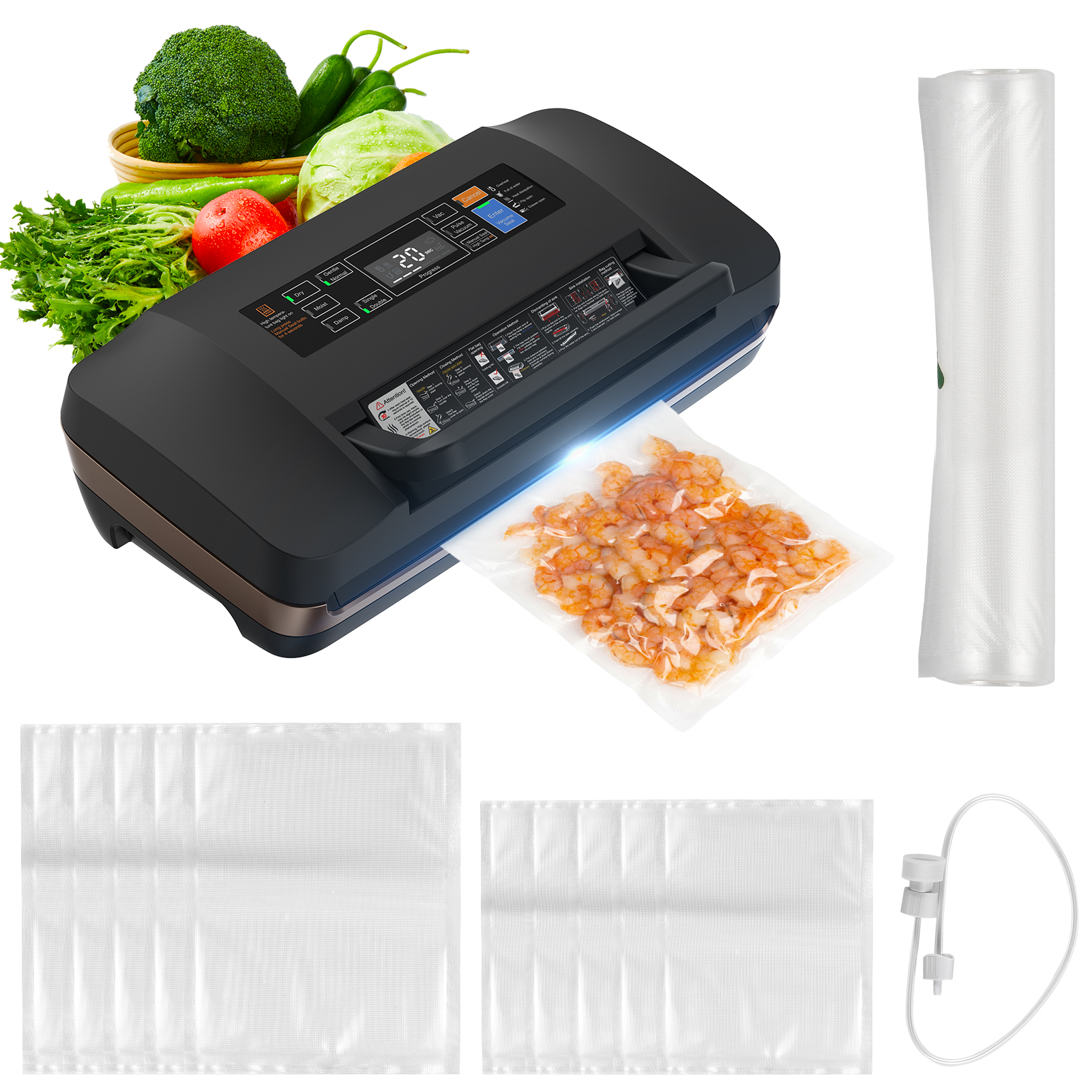 Food Vacuum Sealer Machine wit - مراجعة Meal Prep Vacuum Seal وسعره