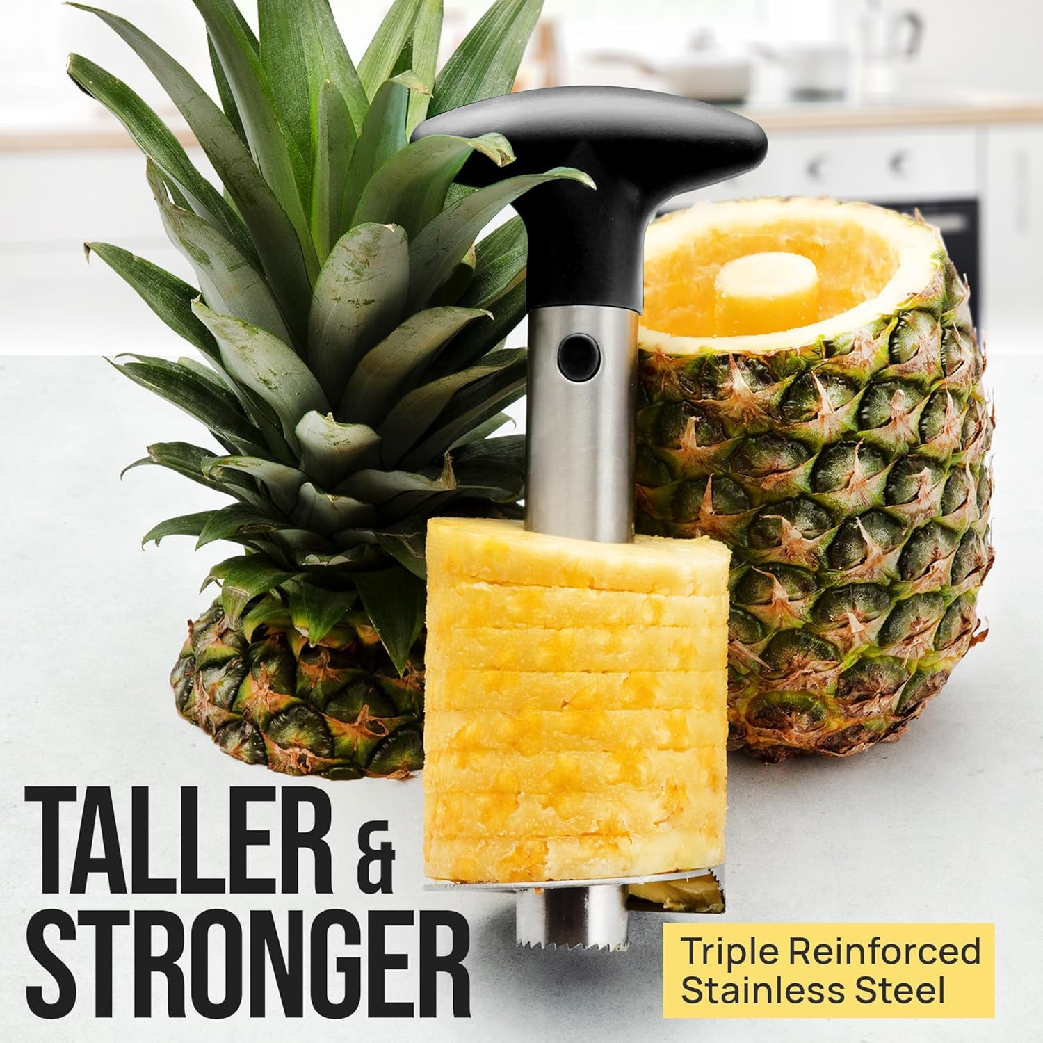 Stainless Steel Pineapple Core - مراجعة Pineapple Corer Slicer وسعره